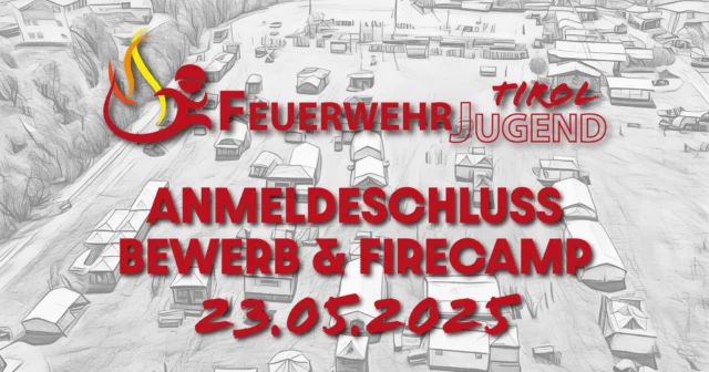 🚒🏕👩‍🚒👨‍🚒
39. Landes-Feuerwehrjugendleistungsbewerb
19. Landes-Feuerwehrjugendzeltlager - FireCamp
27.- 29. Juni 2025, in Innsbruck - Olympiastadion
Anmeldeschluss: 23.05.2025

Der Landes-Feuerwehrverband Tirol und die Feuerwehr Innsbruck-Arzl freuen sich auf zahlreiche teilnehmende Gruppen, einen spannenden Bewerb sowie ein tolles FireCamp!

Ein paar weitere Info´s findet ihr schon unter: https://www.feuerwehr.tirol/innsbruck2025/

#innsbruck2025 #feuerwehrjugendtirol #feuerwehrtirol #eintraumeinwegeinziel #feuerwehrjugend #spaßzusammenhaltfreundschaft
